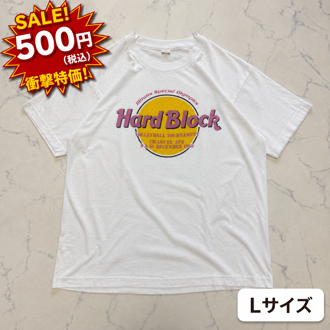 80s Hard Rock Cafe パロディー Tシャツ 🎸/Lサイズ